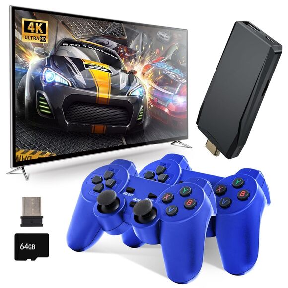 Wireless Retro Gaming Console w/ Built in 9 Emulators, 20000+Games, 4K